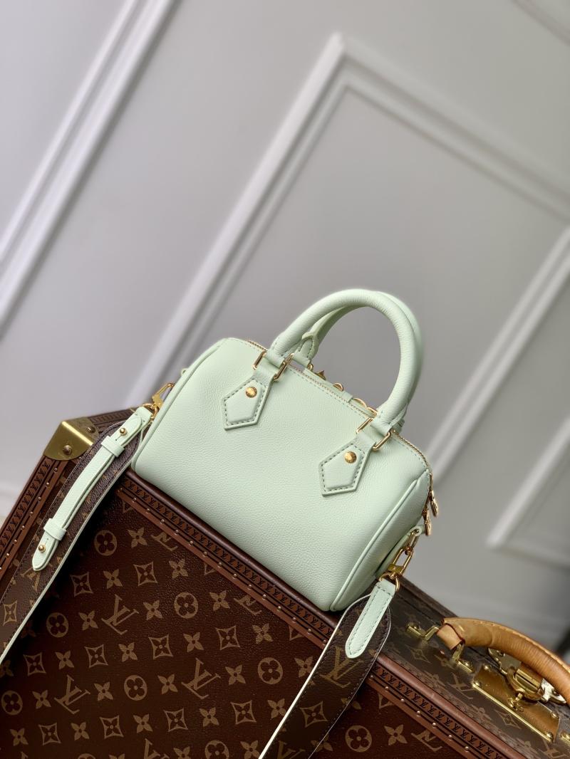 Louis Vuitton Calfskin Speedy 18 Green M24604