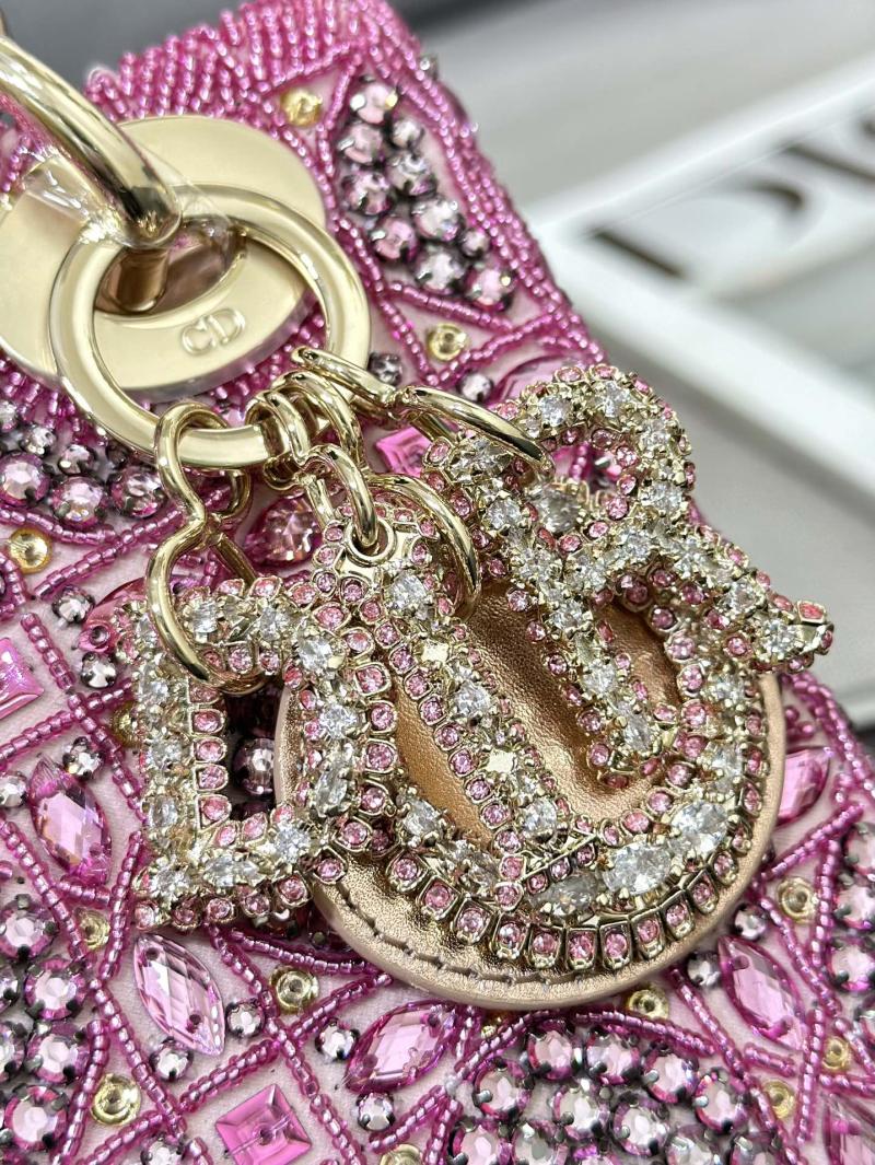 Mini Lady dior Bag Embroidered with Beads M0505