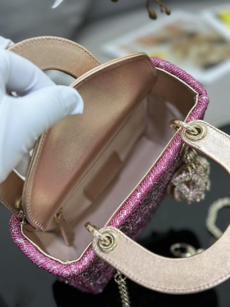 Mini Lady dior Bag Embroidered with Beads M0505