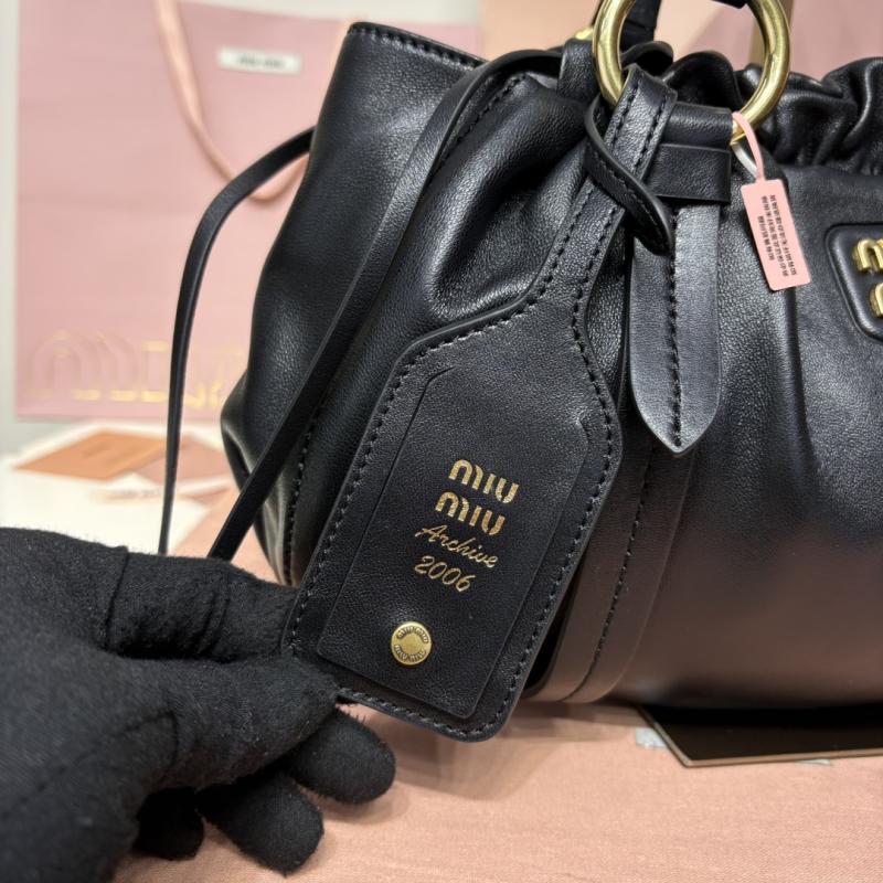 Miu Miu Joie nappa leather bag Black 5BG036