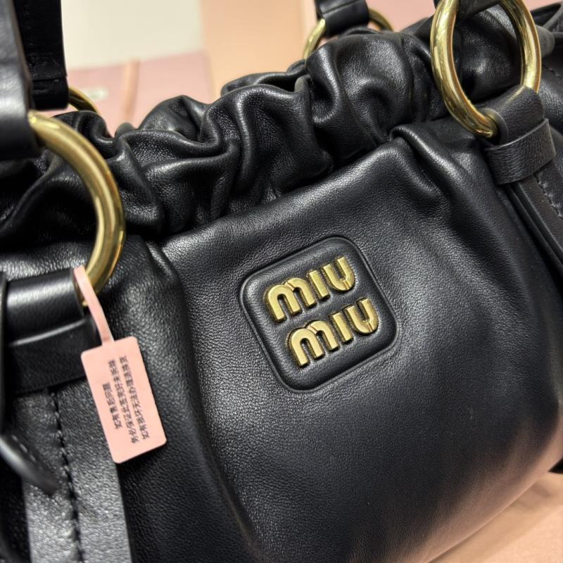 Miu Miu Joie nappa leather bag Black 5BG036