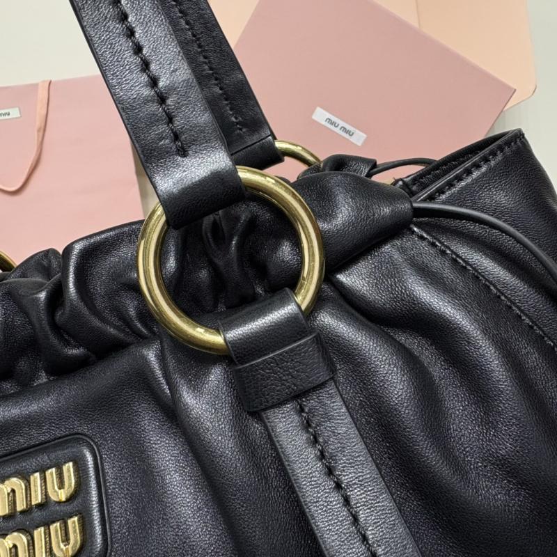 Miu Miu Joie nappa leather bag Black 5BG036