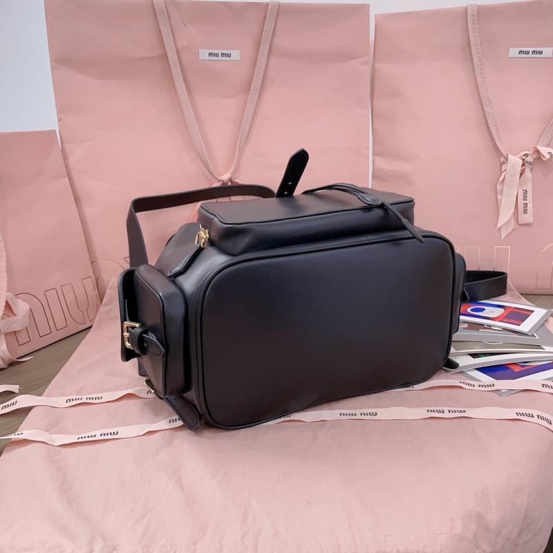 Miu Miu Leather backpack Black 5BZ042