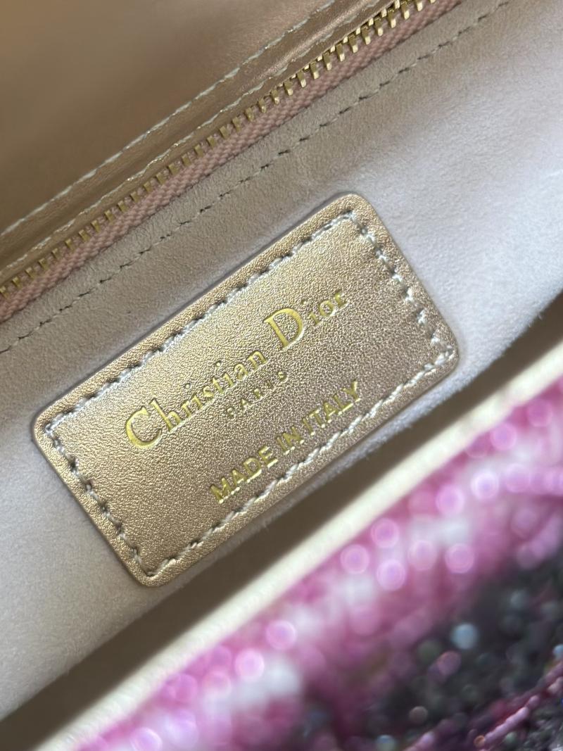 Small Lady dior Bag Embroidered with Beads M0538