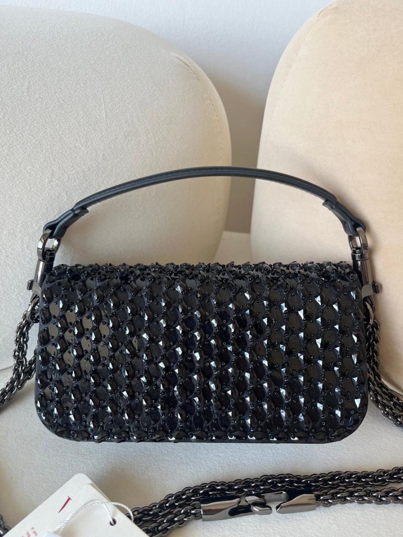 Small Valentino Loco Shoulder Bag Black V0146