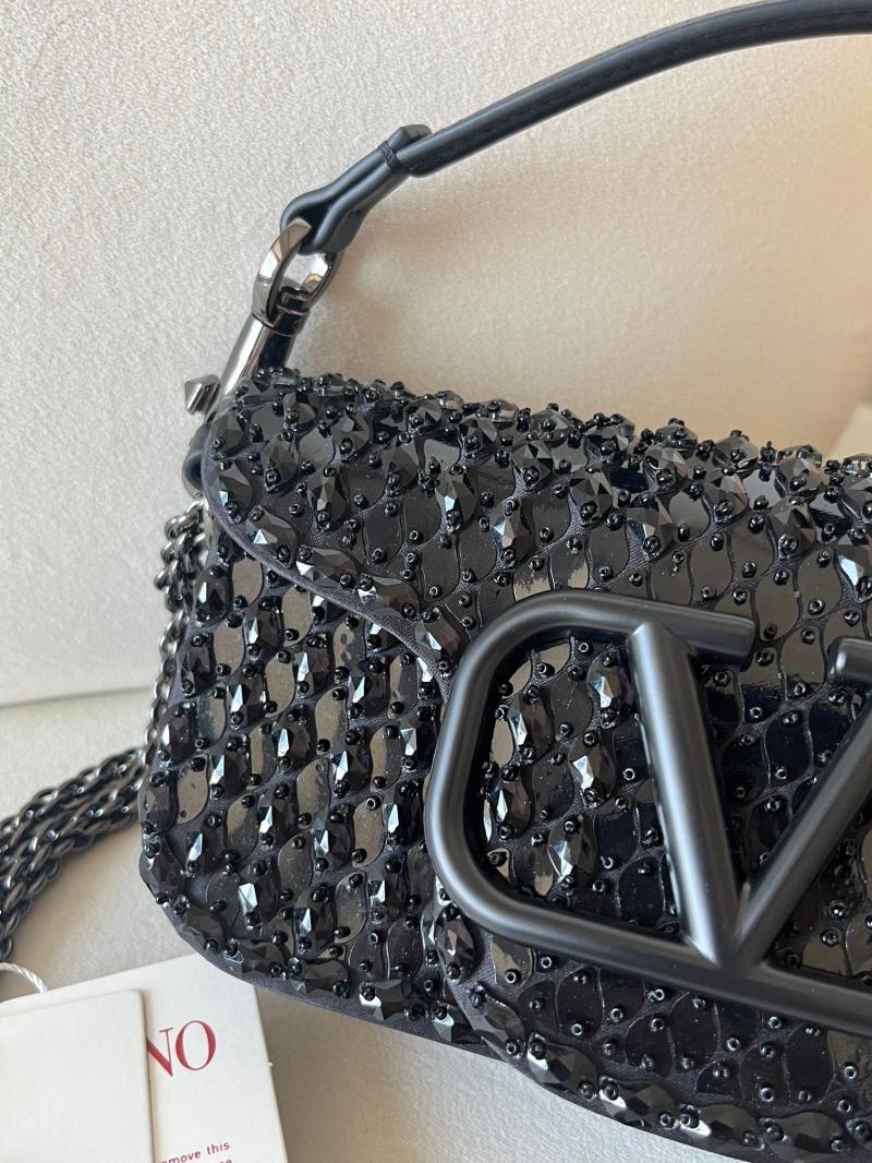 Small Valentino Loco Shoulder Bag Black V0146