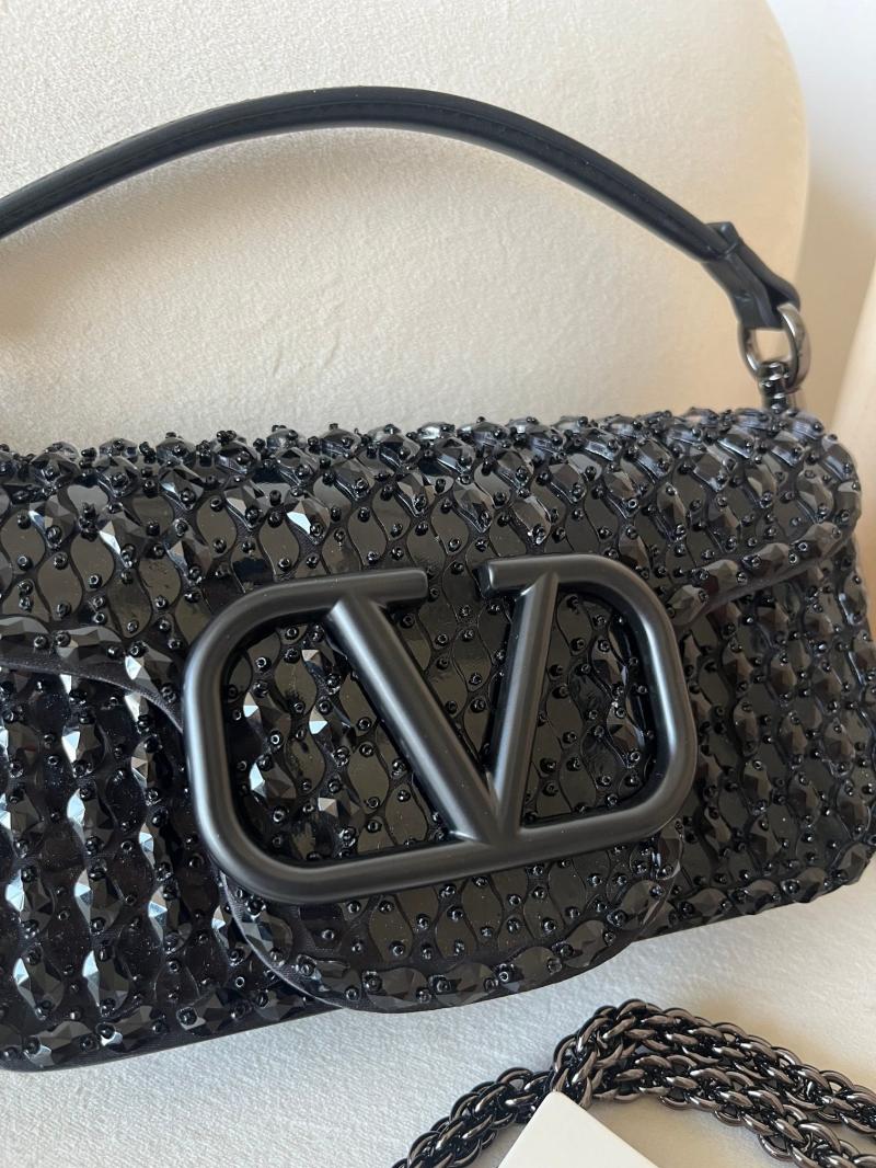 Small Valentino Loco Shoulder Bag Black V0146