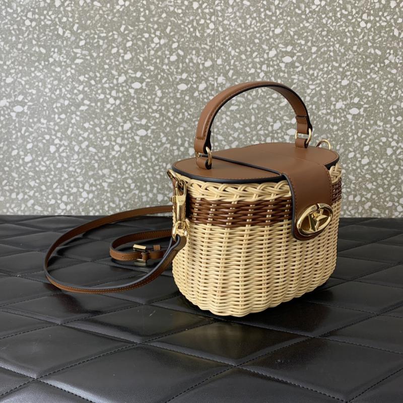 Valentino VLogo Signature Makeup Case Bag Brown V5066