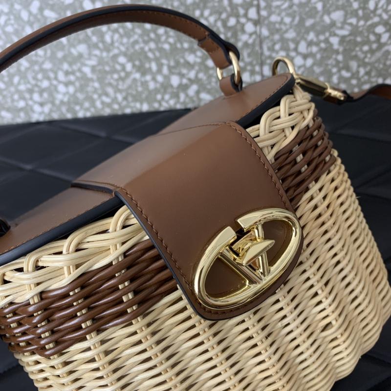 Valentino VLogo Signature Makeup Case Bag Brown V5066
