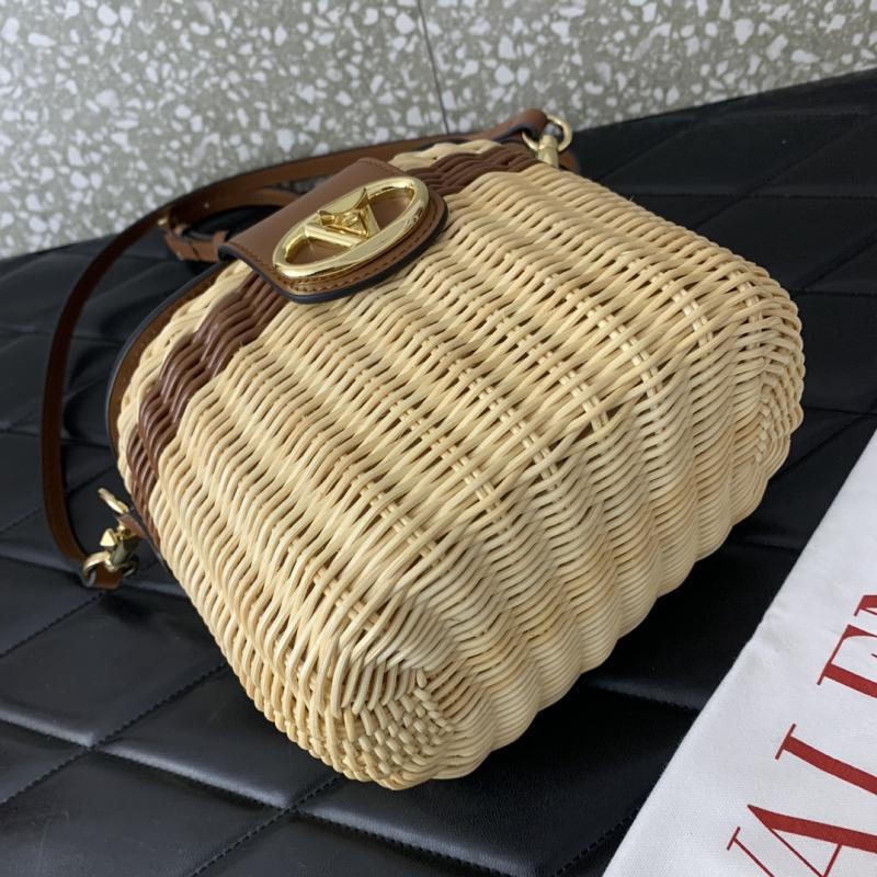Valentino VLogo Signature Makeup Case Bag Brown V5066