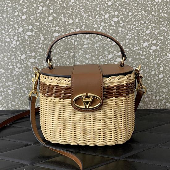 Valentino VLogo Signature Makeup Case Bag Brown V5066