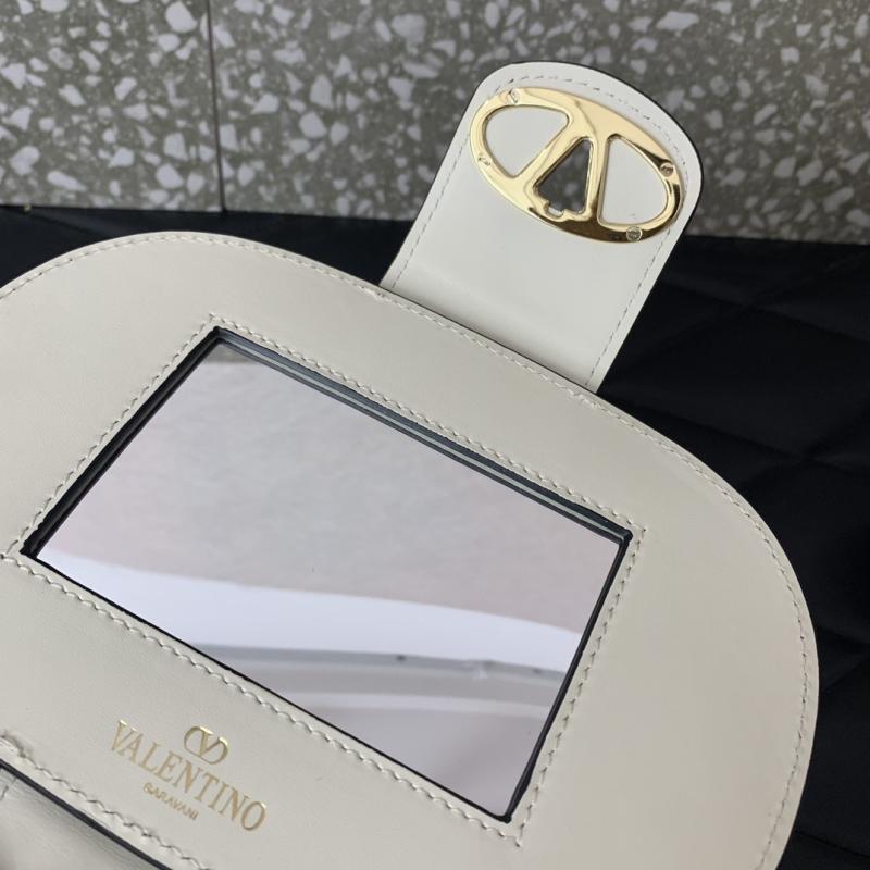 Valentino VLogo Signature Makeup Case Bag White V5066