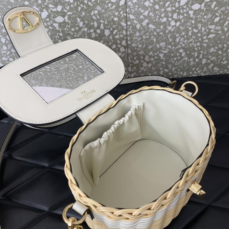 Valentino VLogo Signature Makeup Case Bag White V5066