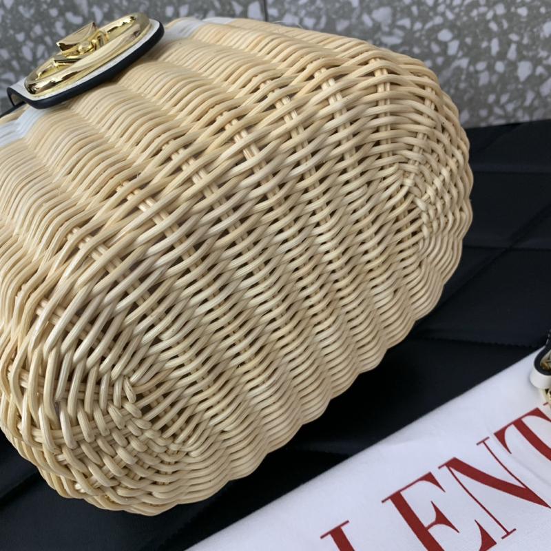Valentino VLogo Signature Makeup Case Bag White V5066