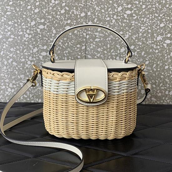 Valentino VLogo Signature Makeup Case Bag White V5066