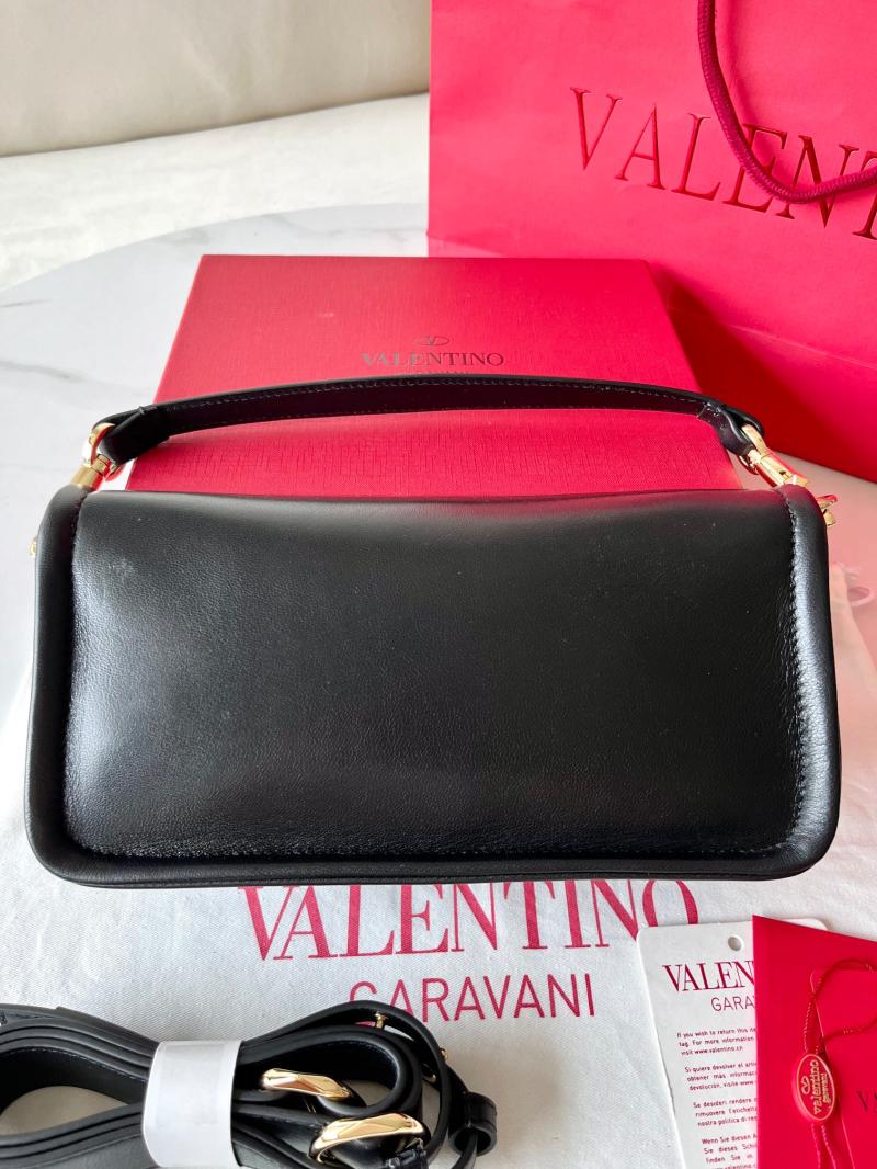 Valentino Vlogo 1960 Nappa Leather Medium Handbag Black V22060