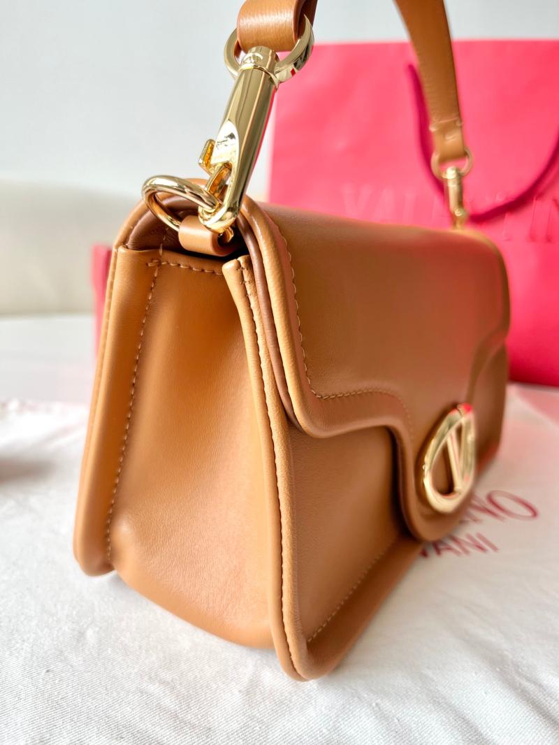 Valentino Vlogo 1960 Nappa Leather Medium Handbag Camel V22060