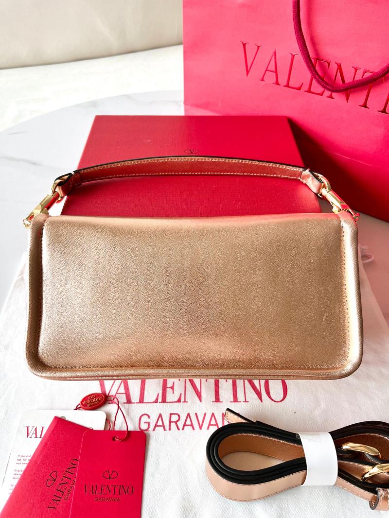 Valentino Vlogo 1960 Nappa Leather Medium Handbag Gold V22060