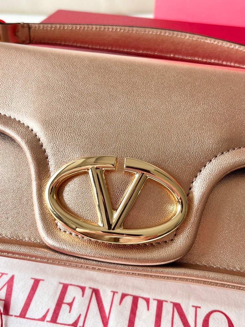Valentino Vlogo 1960 Nappa Leather Medium Handbag Gold V22060