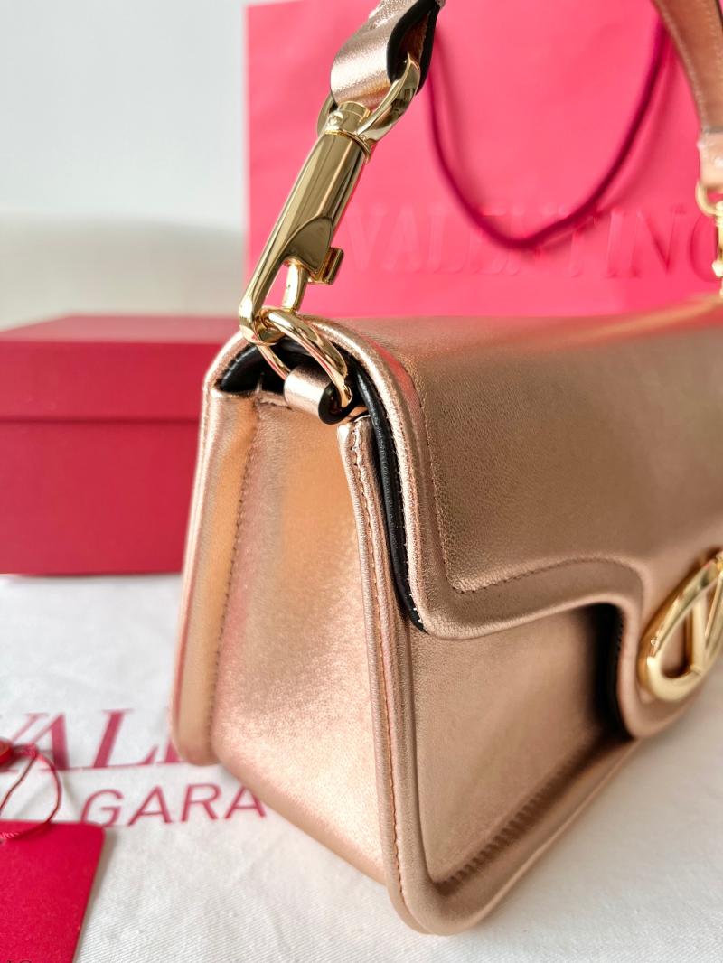 Valentino Vlogo 1960 Nappa Leather Medium Handbag Gold V22060