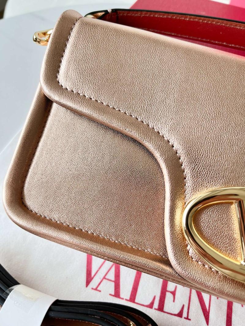 Valentino Vlogo 1960 Nappa Leather Medium Handbag Gold V22060