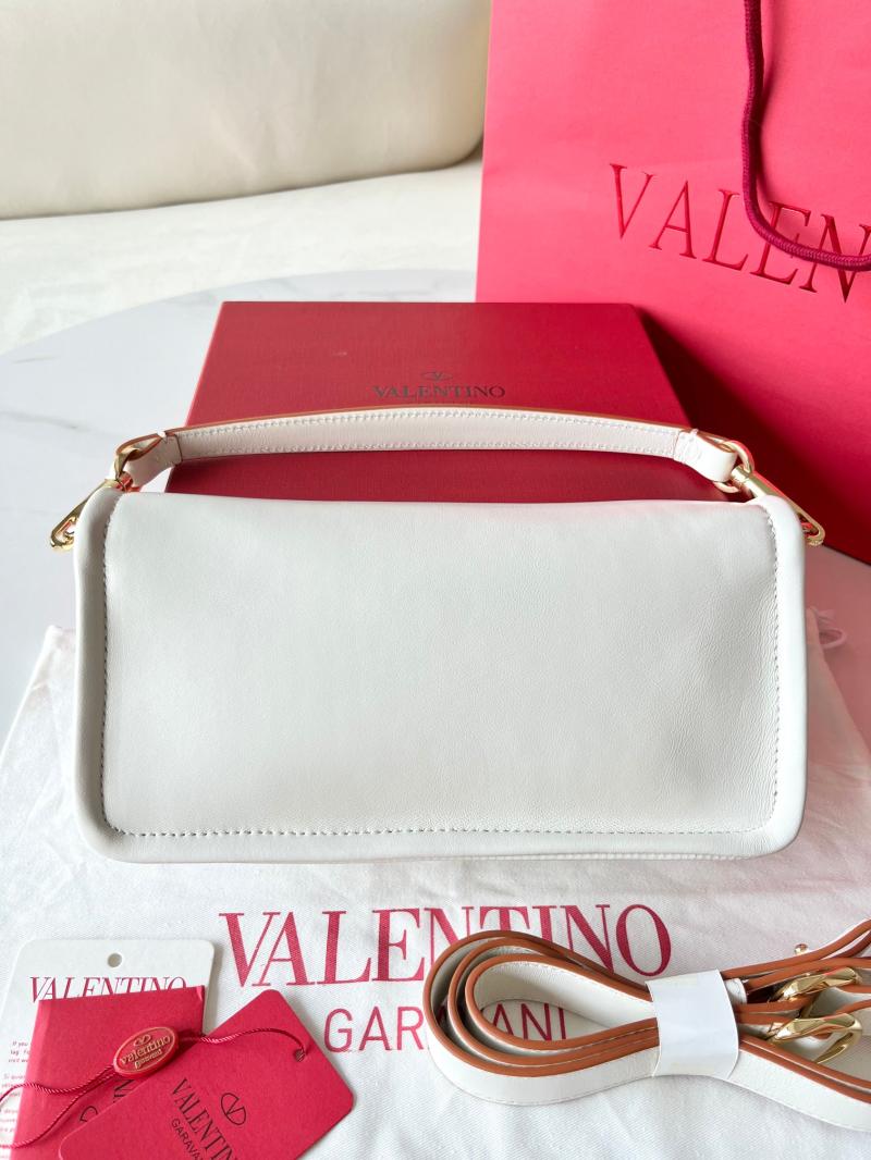 Valentino Vlogo 1960 Nappa Leather Medium Handbag White V22060