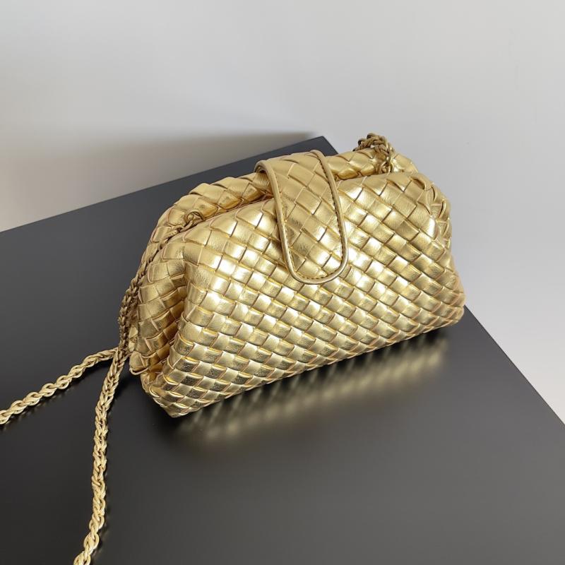 Bottega Veneta Small Lauren 1980 Bag Gold 804038