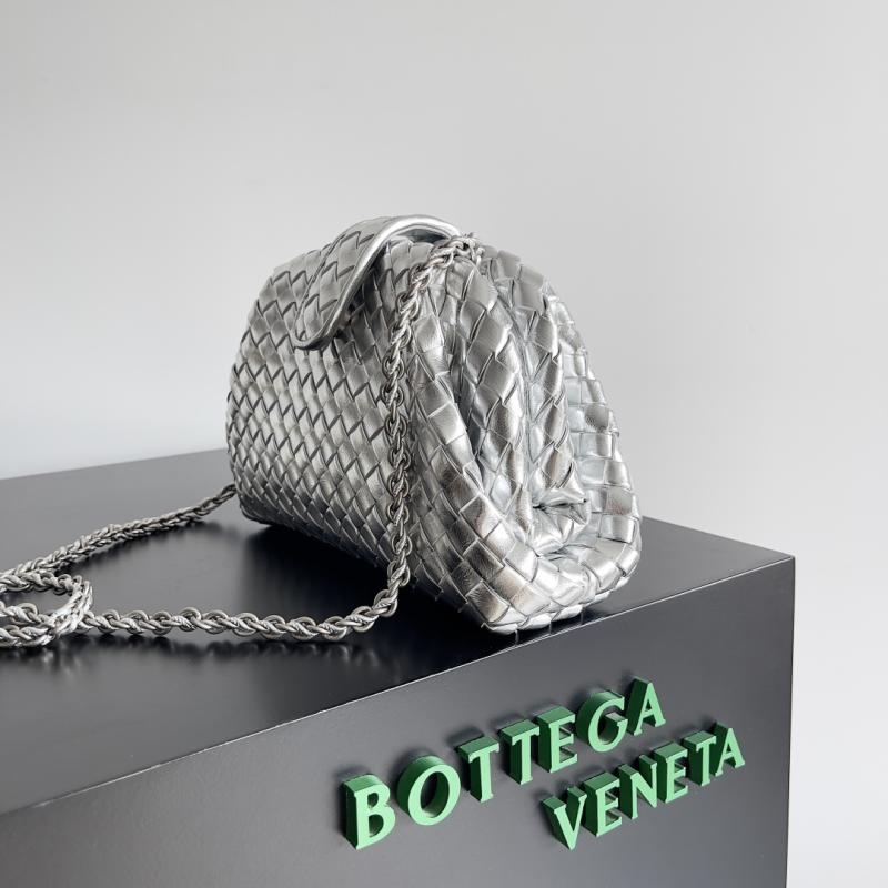 Bottega Veneta Small Lauren 1980 Bag Silver 804038