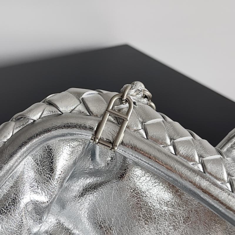 Bottega Veneta Small Lauren 1980 Bag Silver 804038