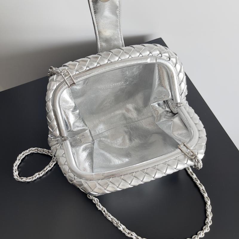 Bottega Veneta Small Lauren 1980 Bag Silver 804038