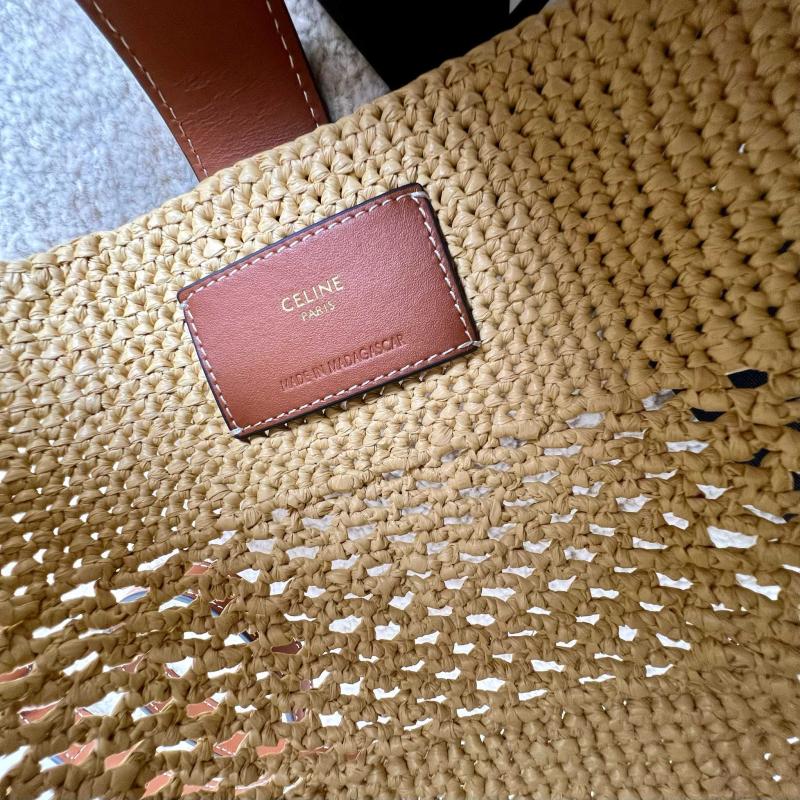 Celine Raffia Small Louise Bucket 119742
