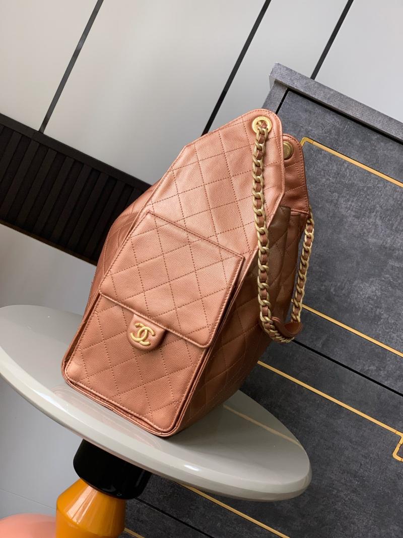 Chanel 25 Medium Handbag Bronze Gold AS5311