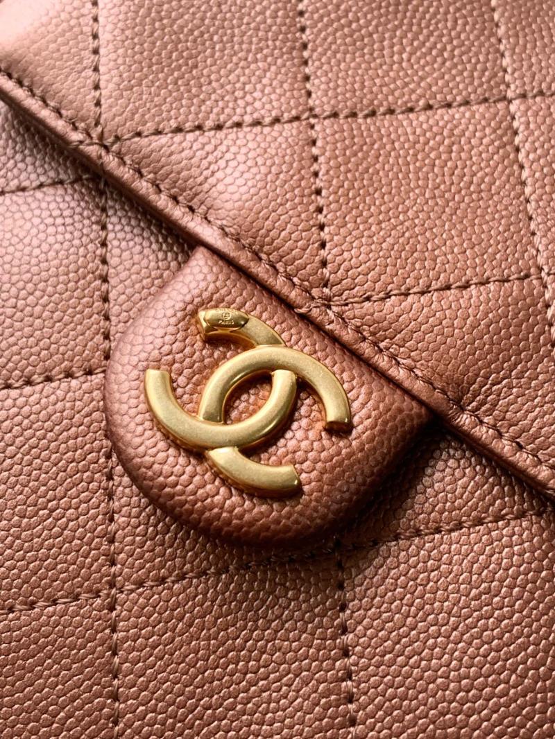 Chanel 25 Medium Handbag Bronze Gold AS5311
