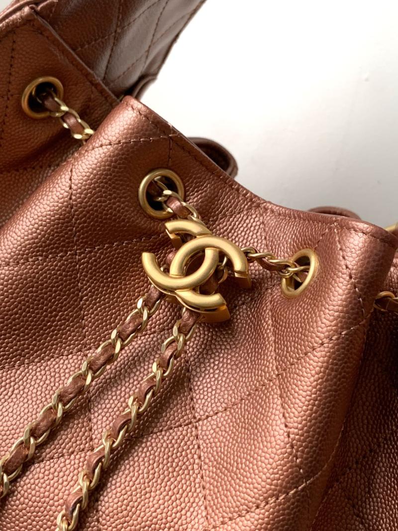 Chanel 25 Small Handbag Bronze Gold AS5293