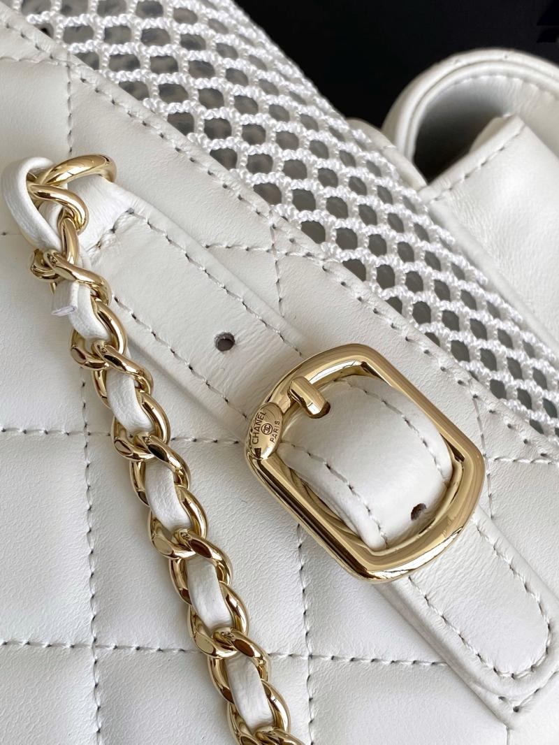 Chanel Backpack White AS5484