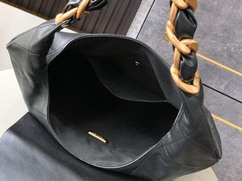 Chanel Calfskin Hobo Bag Black AS0423