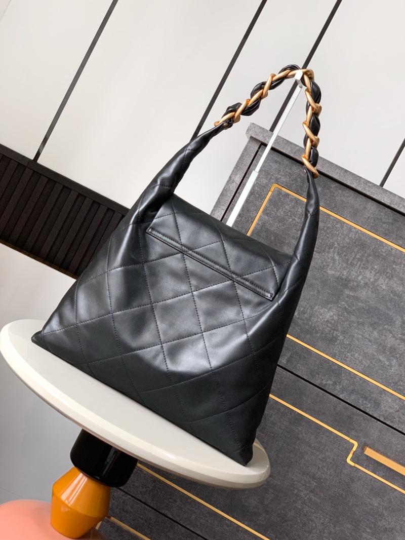 Chanel Calfskin Hobo Bag Black AS0423