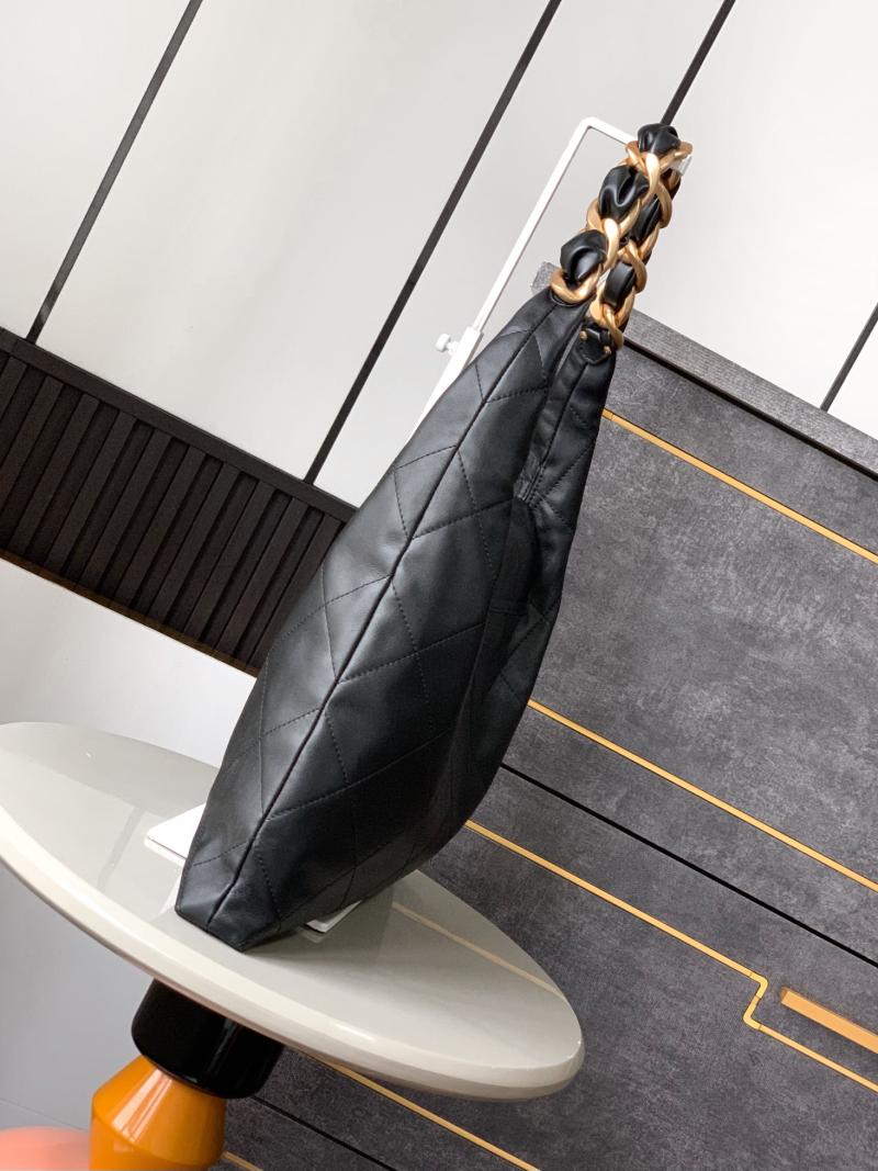 Chanel Calfskin Hobo Bag Black AS0423