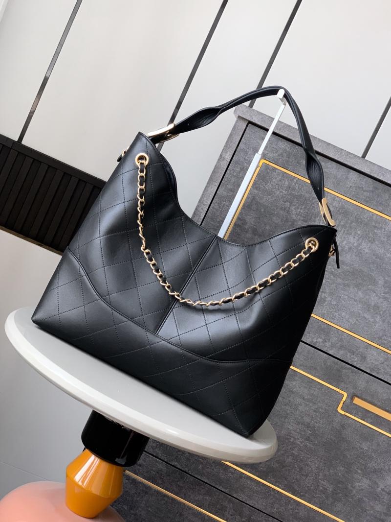Chanel Calfskin Hobo Bag Black AS2425
