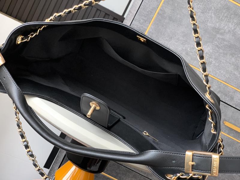 Chanel Calfskin Hobo Bag Black AS2425