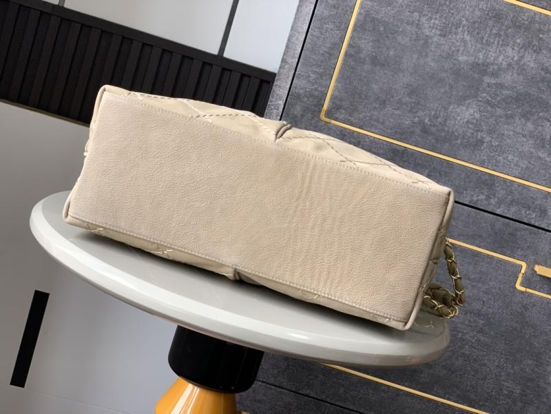 Chanel Calfskin Hobo Bag Grey AS2323