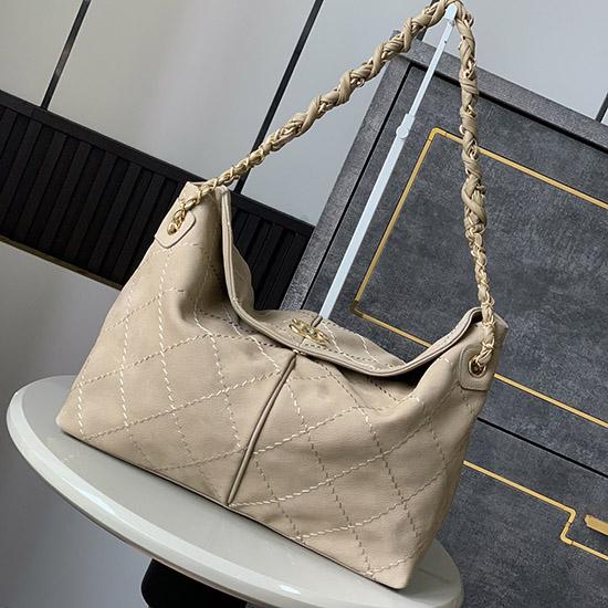 Chanel Calfskin Hobo Bag Grey AS2323