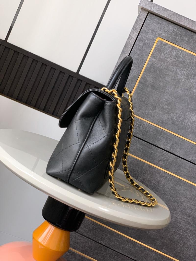 Chanel Flap Bag With Top Handle Black AS5467