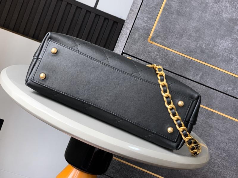 Chanel Flap Bag With Top Handle Black AS5467