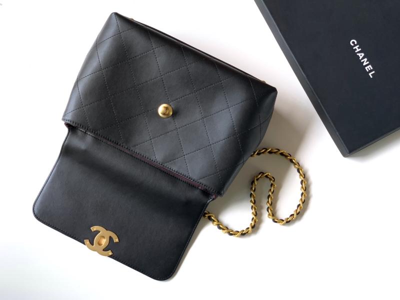 Chanel Flap Bag With Top Handle Black AS5467