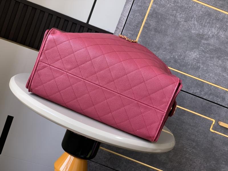 Chanel Grained Calfskin 25 Medium Handbag Burgundy AS5311