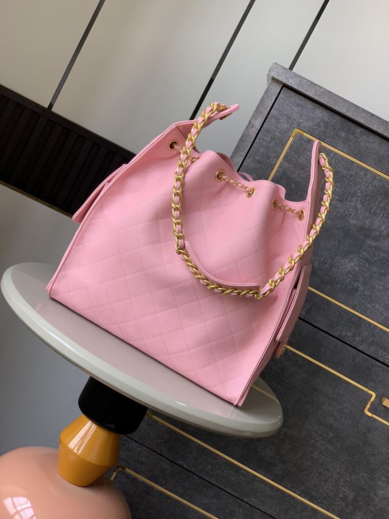 Chanel Grained Calfskin 25 Medium Handbag Cherry AS5311