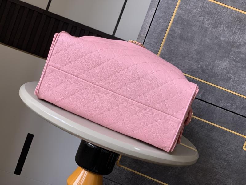Chanel Grained Calfskin 25 Medium Handbag Cherry AS5311