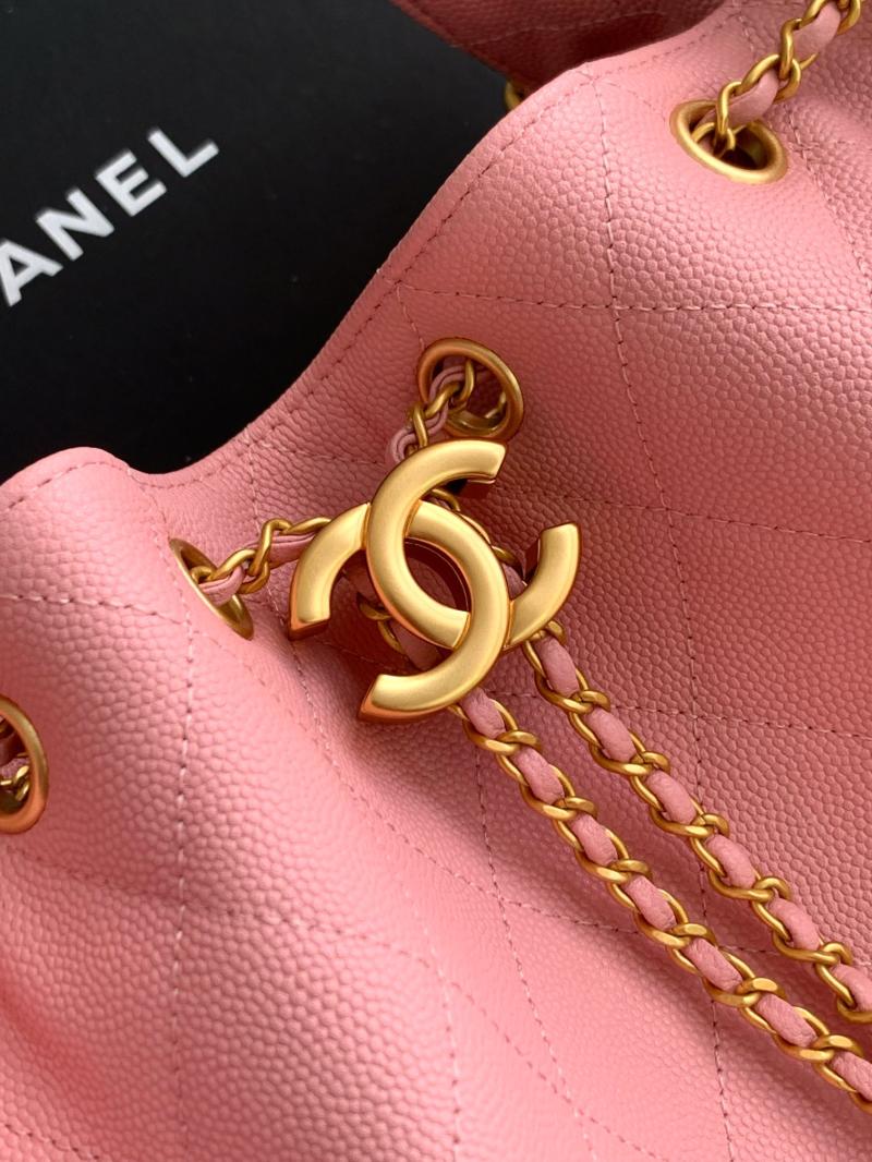 Chanel Grained Calfskin 25 Medium Handbag Cherry AS5311