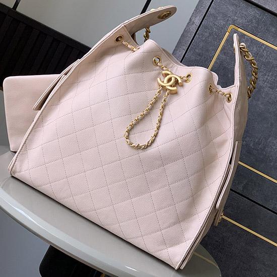 Chanel Grained Calfskin 25 Medium Handbag Pink AS5311